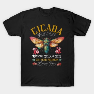 Entomology Cicada Fest 2024 Broods Xix Xiii Cicada T-Shirt